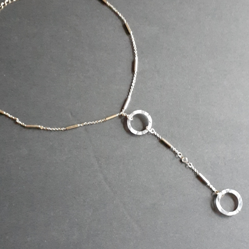 Ettika Beautiful Double Lucite Ring Necklace